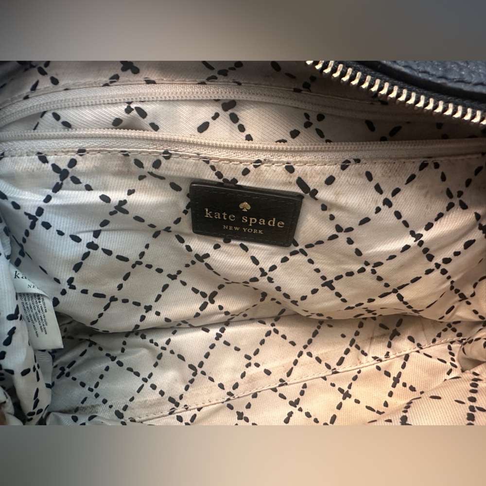 Kate Spade Pebbled Black Leather Satchel with Removal Strap - Picture 9 of 9